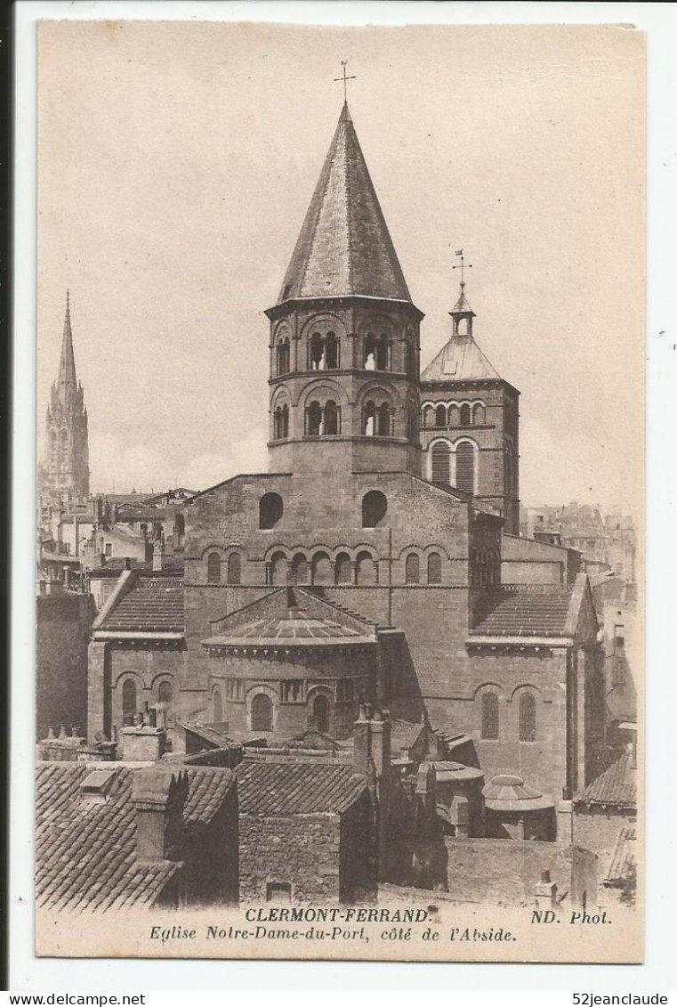 Eglise De Notre Dame Du PortCôté De L'Abside    1910     N° 7 - Clermont Ferrand