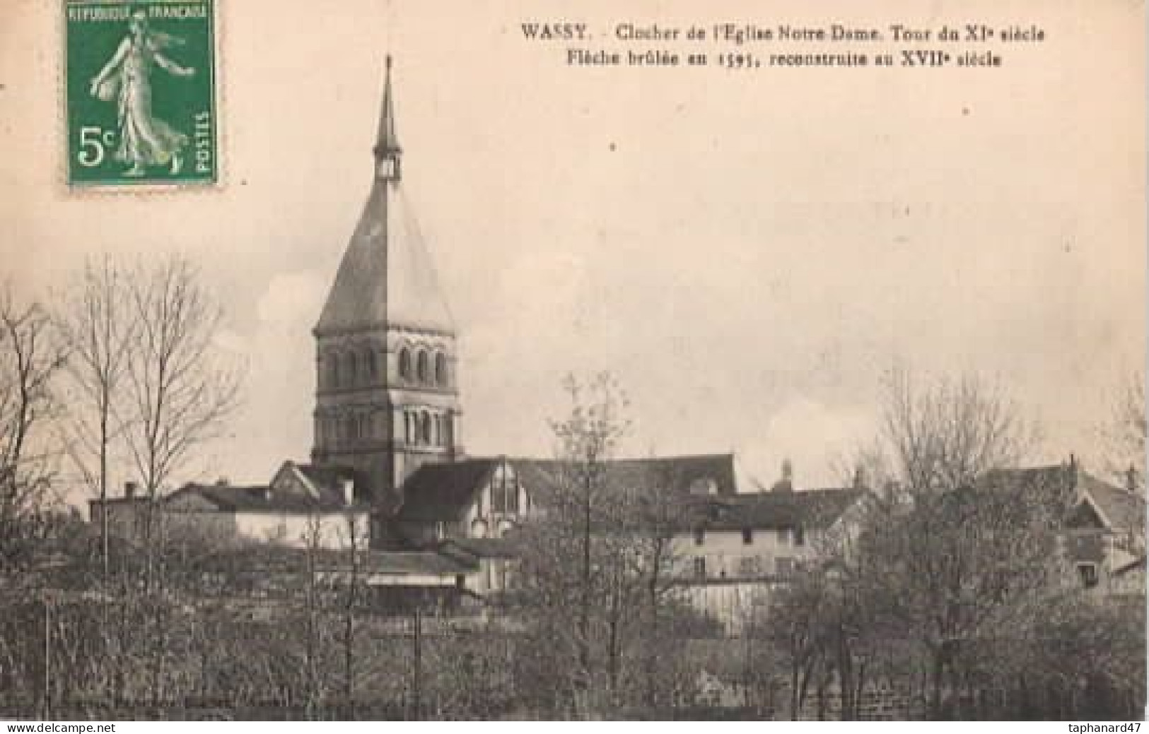 . 52 . WASSY . Clocher De L'Église Notre-Dame ............................................. - Wassy