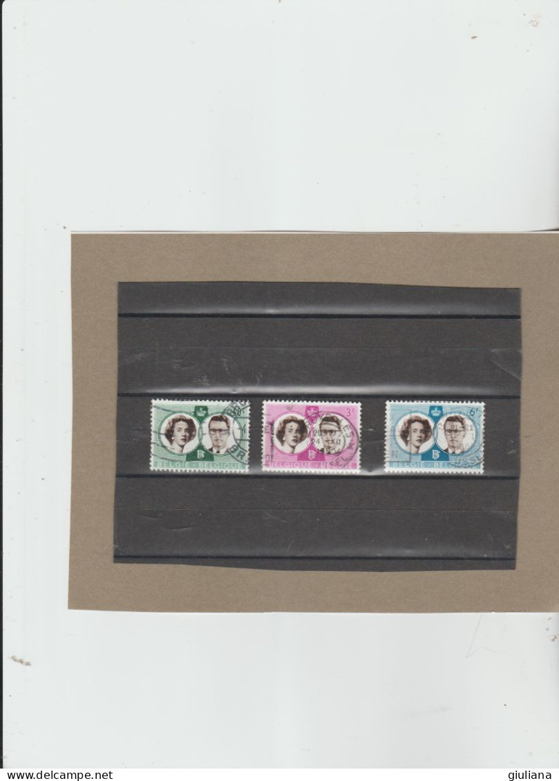 Belgio 1960 - (UN)  1169/71 Used "Nozze Reali. Re Baldovino I E Donna Fabiola" - Serie Completa - Used Stamps