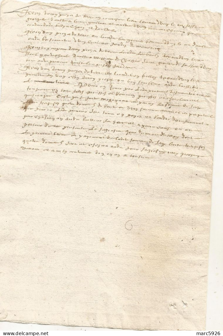 N°1981 ANCIENNE LETTRE A DECHIFFRER DATE 1678 - Historische Documenten