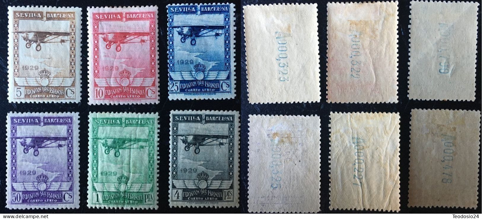 España  1929  EDIFIL 448 - 453 * Catalogo 158,- € - Ungebraucht