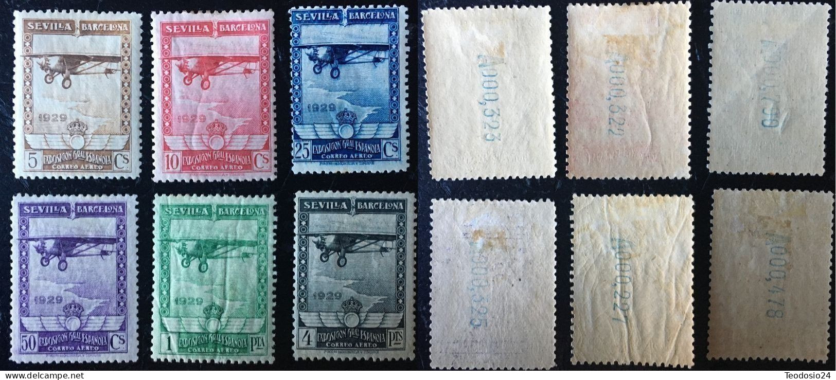 España  1929  EDIFIL 448 - 453 * Catalogo 158,- € - Unused Stamps