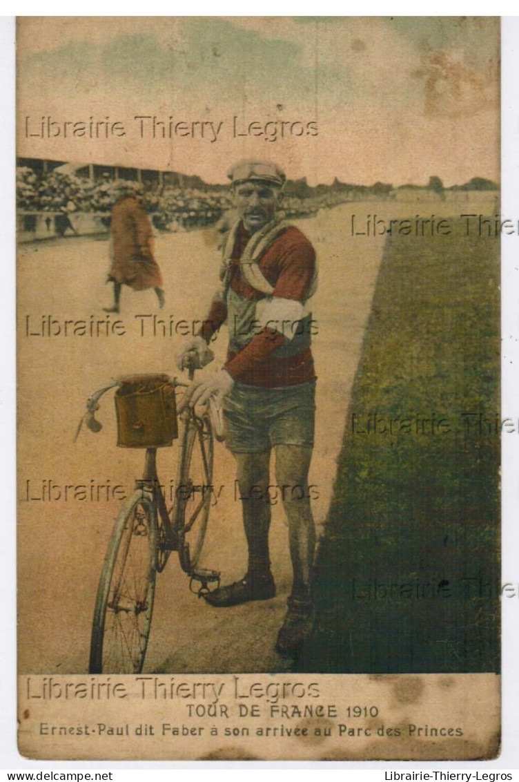 CPA Tour De France 1910 Ernest Paul Dit Faber Parc Des Princes Cyclisme Velo Biking Piste   Cpirse - Cycling
