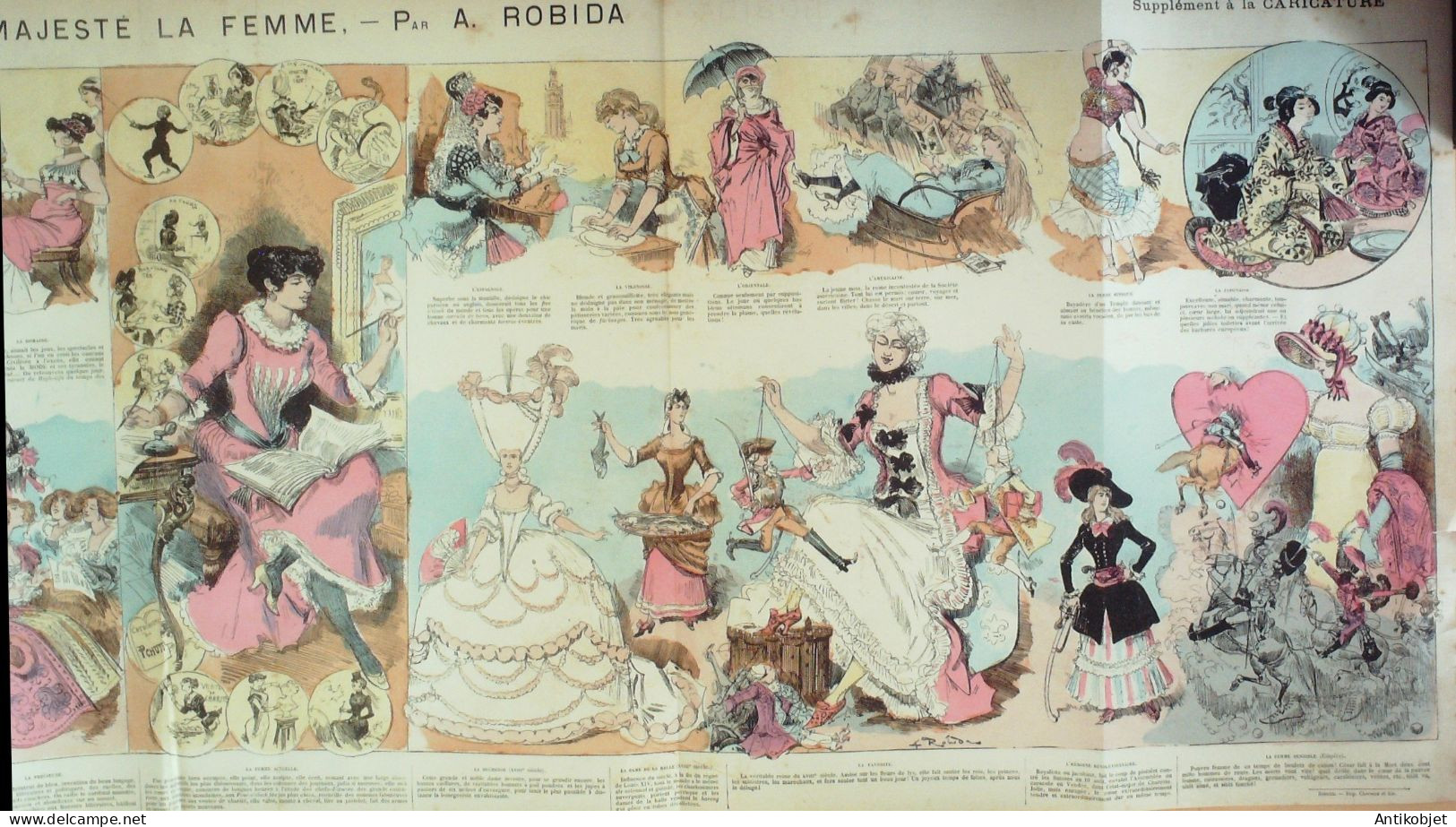 La Caricature 1883 N°184 Sa Majesté La Femme Robisa Barret - Revues Anciennes - Avant 1900