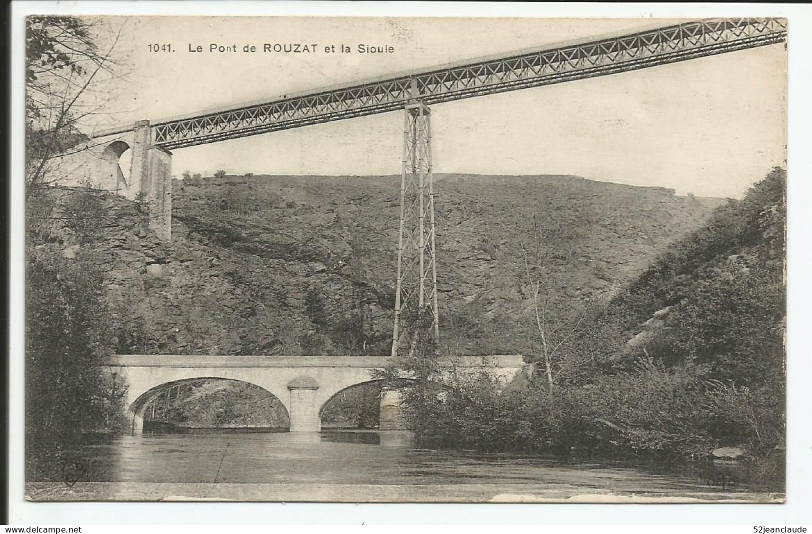 Le Pont De Rouzat Et La Sioule   1905     N° 1041 - Altri & Non Classificati