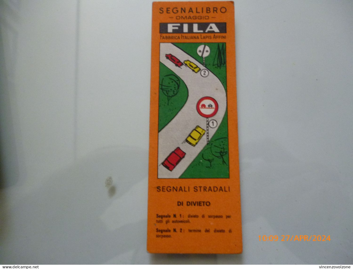 Segnalibro "FILA SEGNALI STRADALI DI DIVIETO" - Bookmarks