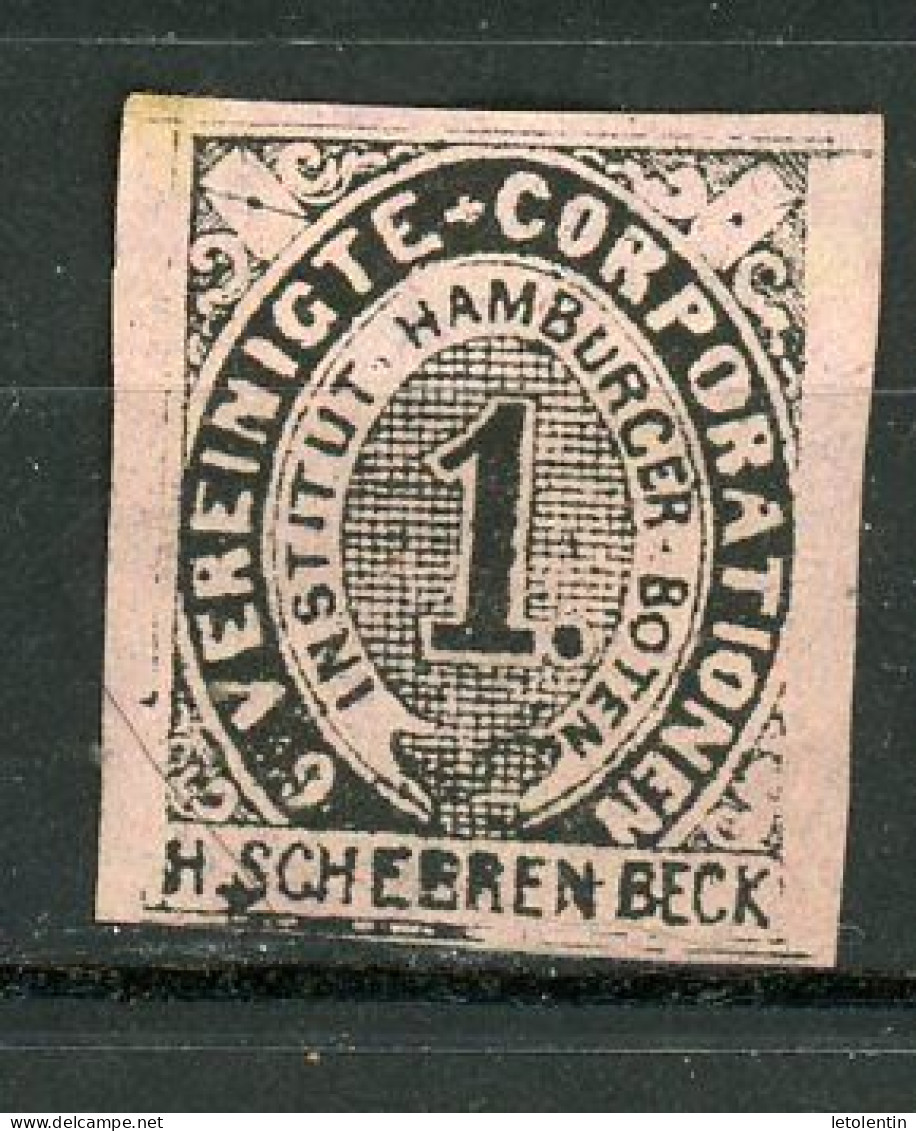 ALLEMAGNE - POSTE PRIVÉE 1 SCH. (INSTITUT HAMBURGER BOTEN ) H. SCHEERENBECK  N° Yvert - (*) - Sonstige & Ohne Zuordnung