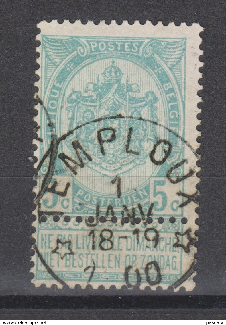 COB 56 Oblitération Centrale Relais étoile * TEMPLOUX * - 1893-1907 Wappen