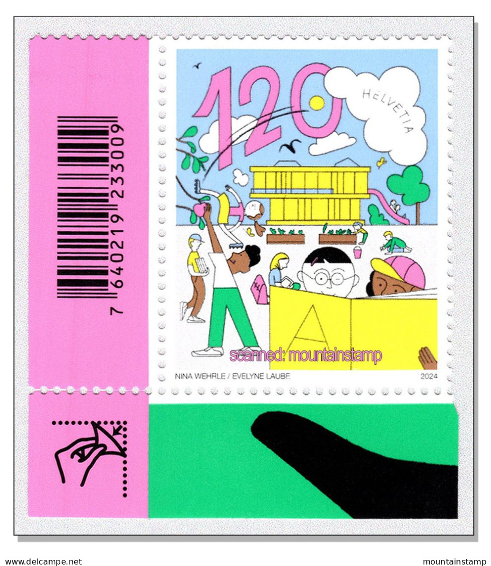 Switzerland 2024 (2/24) 150 Jahre Volksschule - L’école Obligatoire Scuola Obbligatoria  Compulsory School MNH Barecode - Unused Stamps