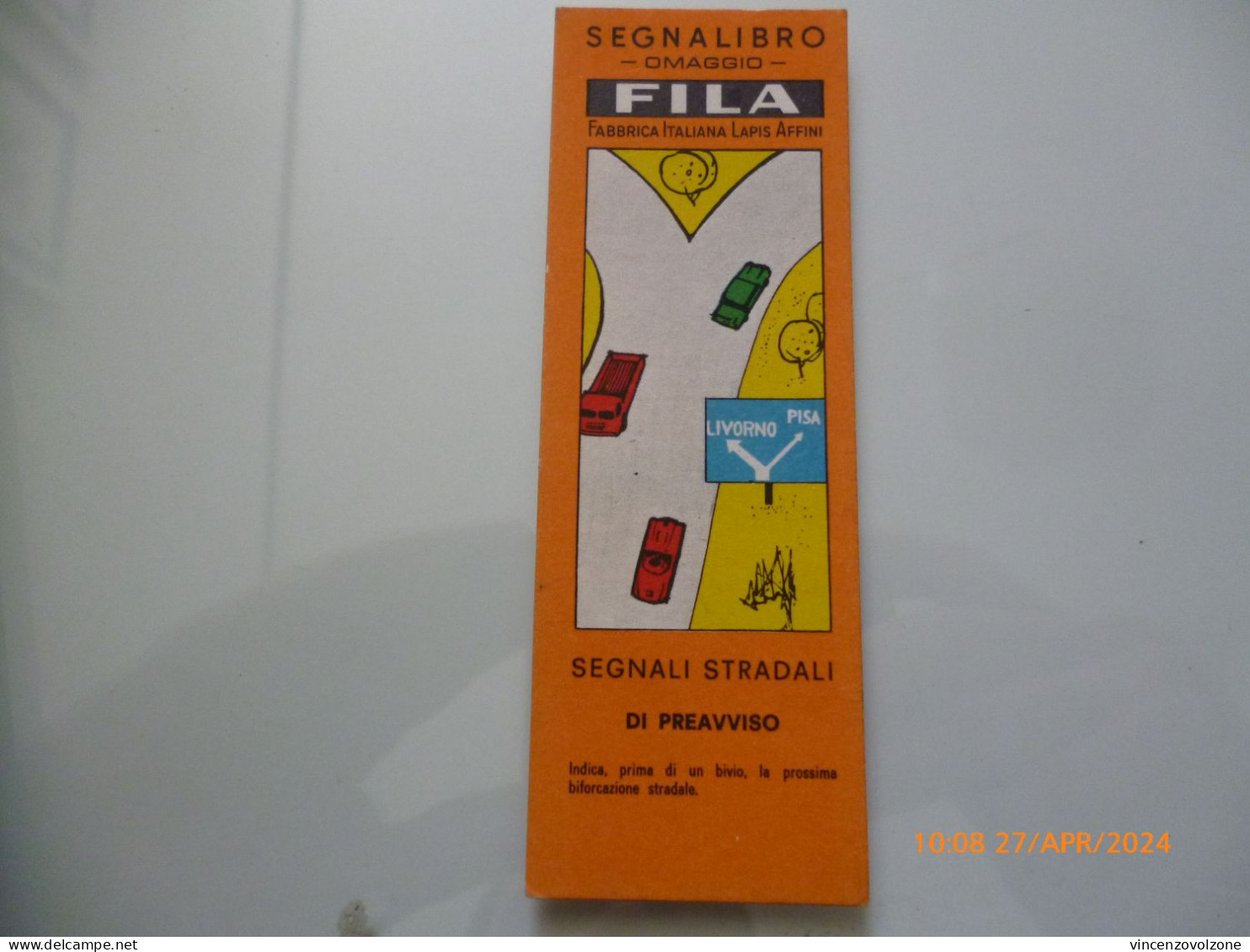 Segnalibro "FILA SEGNALI STRADALI DI PREAVVISO" - Bookmarks