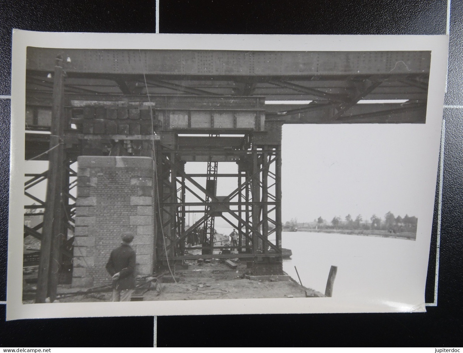 Min.Trav.Pub. Albert Kanaal Lanceeren Van De Nieuwe Brug Te Stokrooi 8-10-1942  /12/ - Lieux