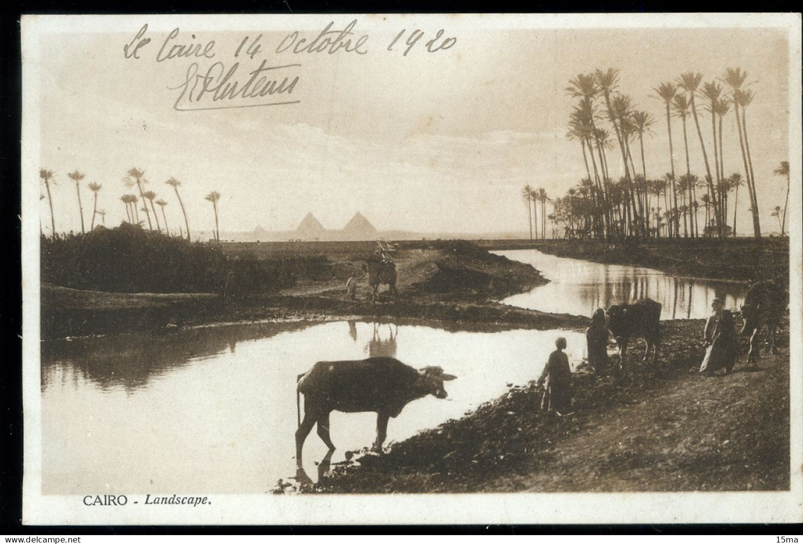 Le Caire Cairo Lanscape 1920 Scortzis - Le Caire