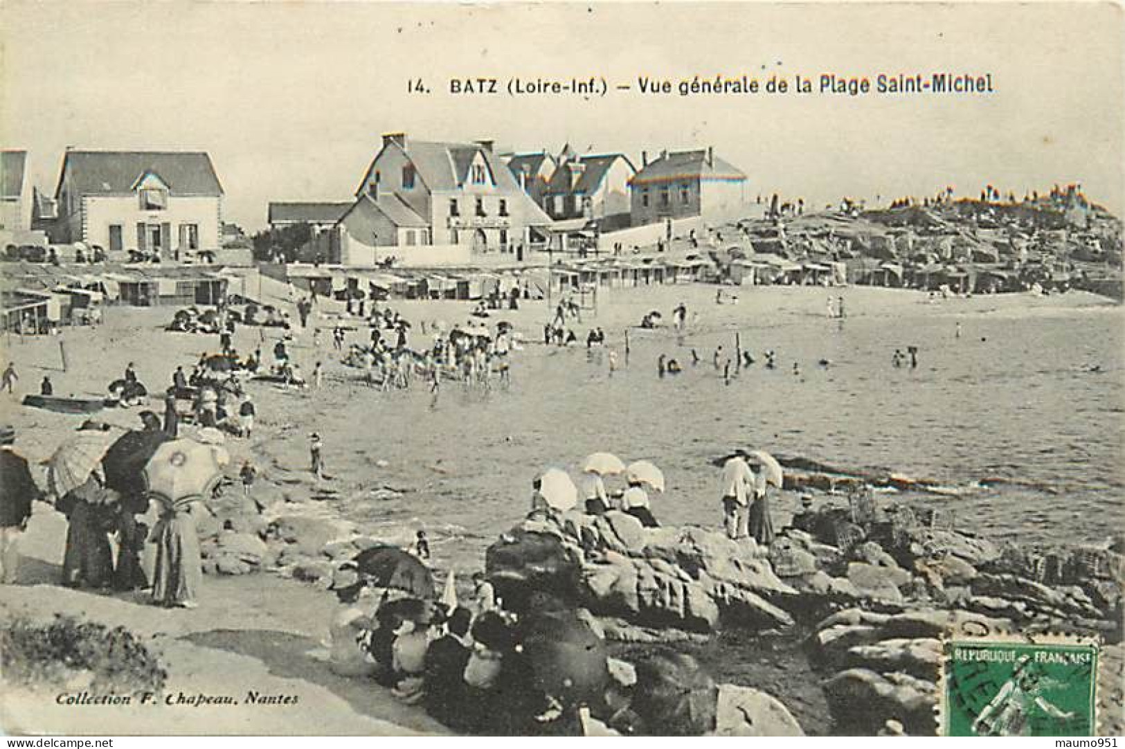 44 BATZ - Vue Générale De La Plage - Batz-sur-Mer (Bourg De B.)