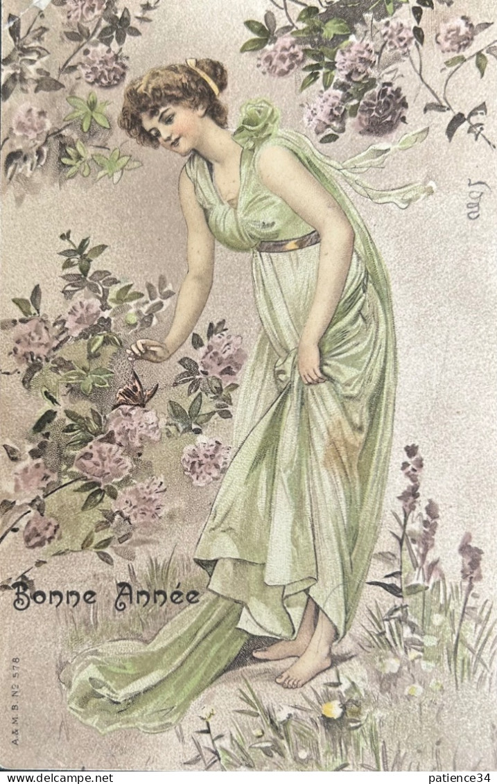 Art Nouveau - Illustrateur Non Signé - A. & M. B. N°578 - 1900-1949