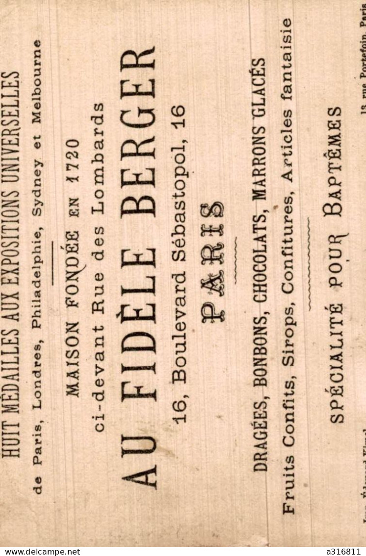 Chromo Au Fidele Berger Ministre De L Instruction - Altri & Non Classificati