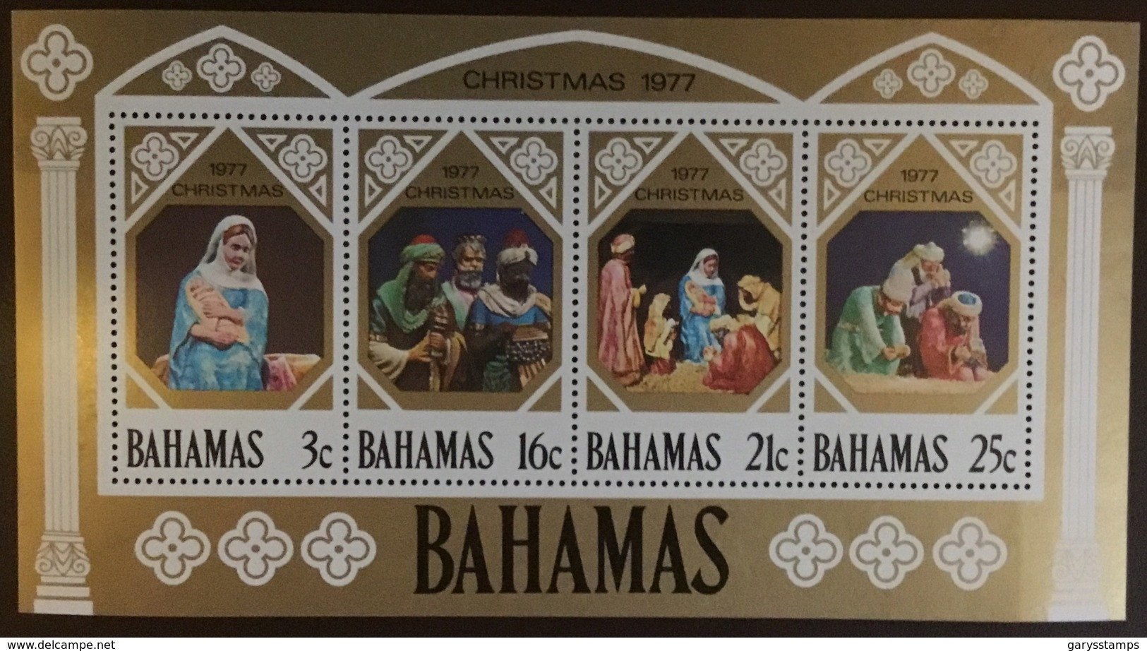 Bahamas 1977 Christmas Minisheet MNH - Bahamas (1973-...)
