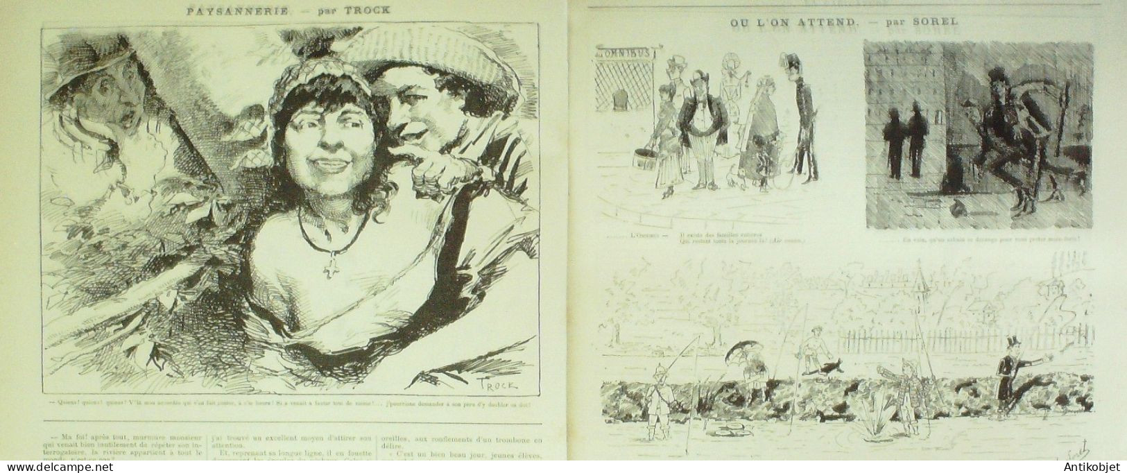 La Caricature 1883 N°186 Si Lecrampec était Ministre Draner Gino Sorel Trock - Zeitschriften - Vor 1900