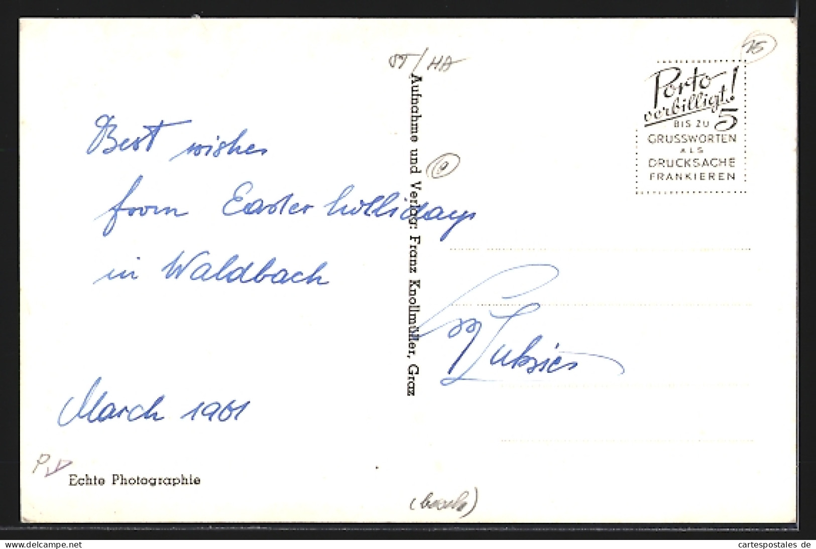 AK Waldbach /Oststmk., Ortsansicht Aus Der Vogelschau  - Altri & Non Classificati