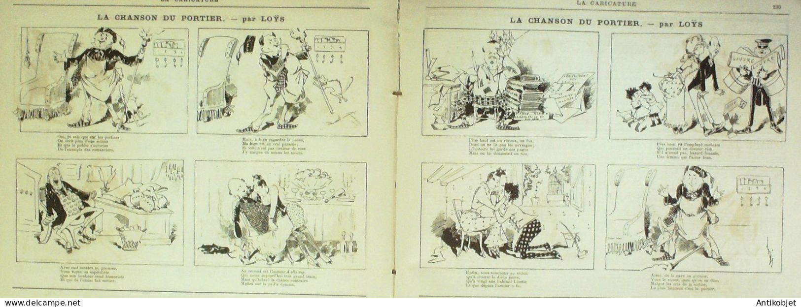 La Caricature 1883 N°187 Falsifications Draner Prudhommiana Caran D'Ache Job Loys - Tijdschriften - Voor 1900