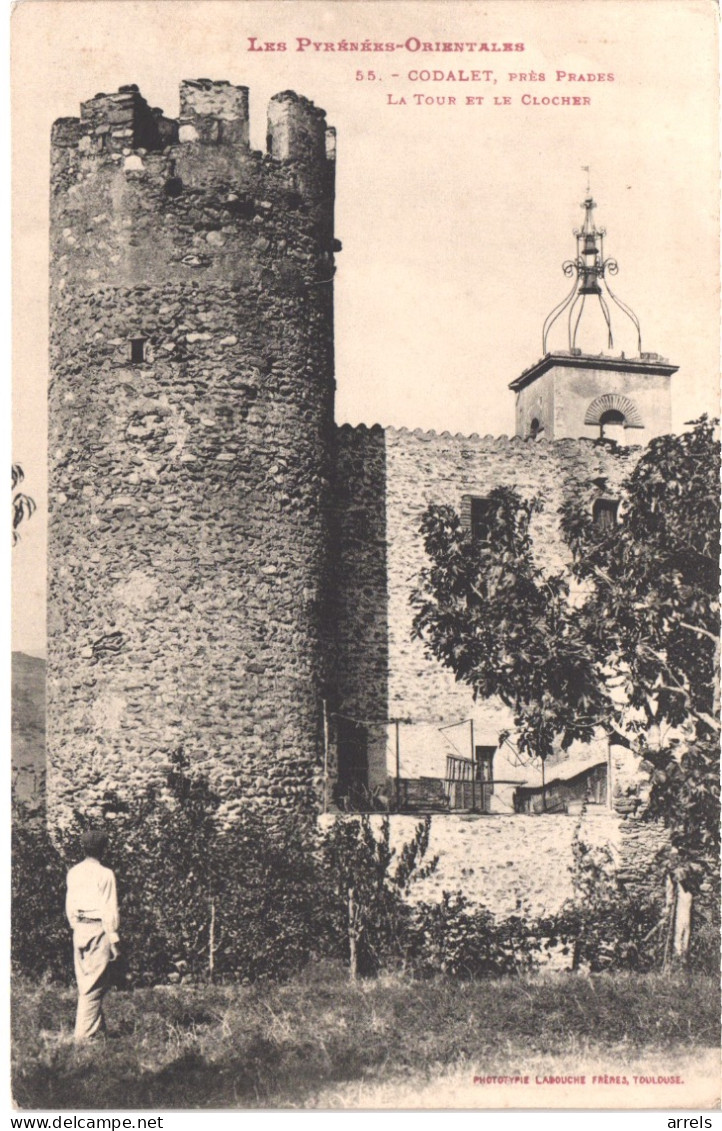 FR66 CODALET - Labouche 55 - Près De PRADES - La Tour Et Le Clocher - Animée - Belle - Other & Unclassified