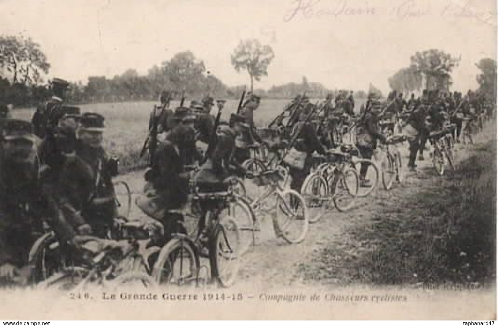 . La Grande Guerre 14/15 . Compagnie De Chasseurs Cyclistes . Belle Animation . - Weltkrieg 1914-18
