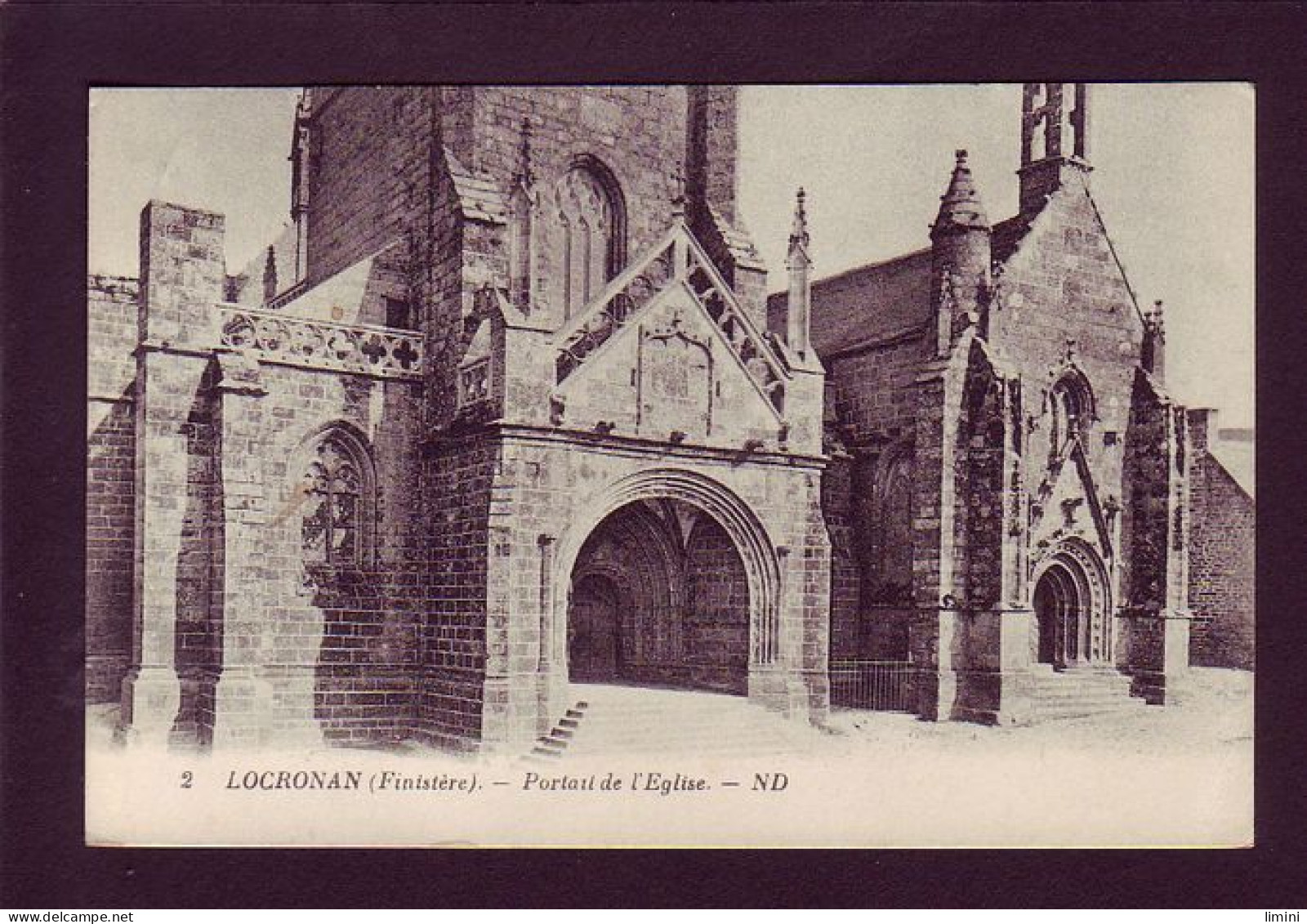 29 - LOCRONAN - PORTAIL DE L'ÉGLISE  - Locronan