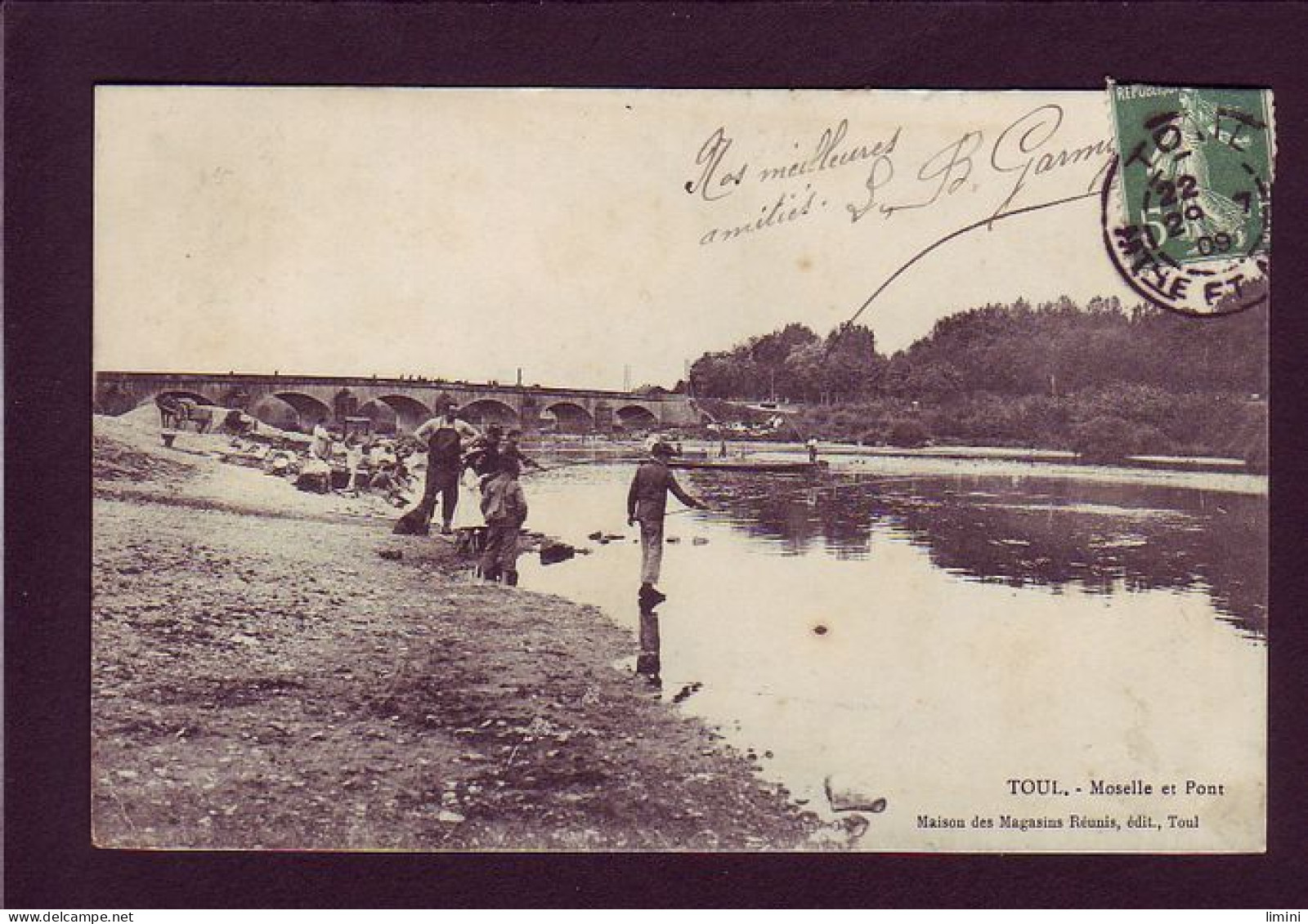 54 - TOUL - LE PONT ET LA MOSELLE - ANIMÉE  - Toul