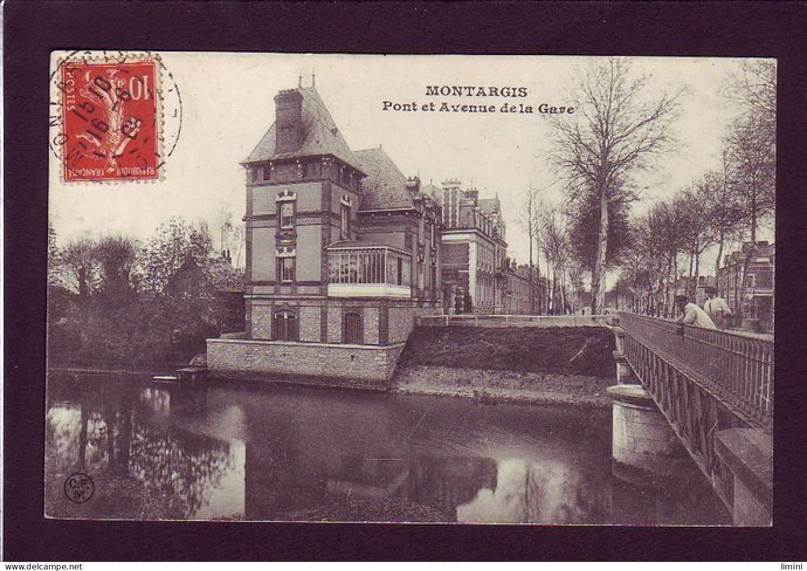 45 - MONTARGIS - PONT ET AVENUE DE LA GARE - ANIMÉE  - Montargis