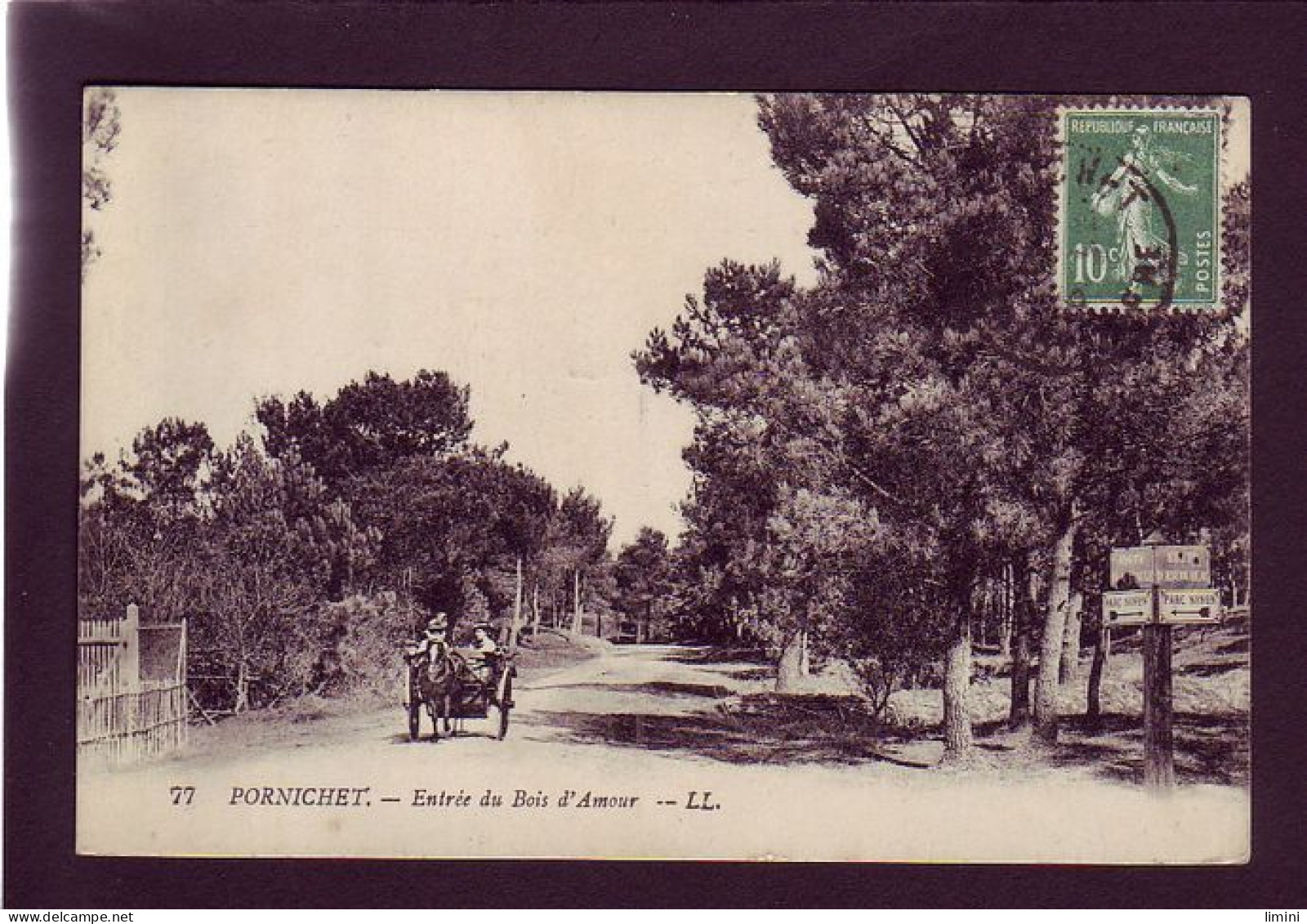 44 - PORNICHET - ENTREE DU BOIS D'AMOUR - ATTELAGE  - Pornichet