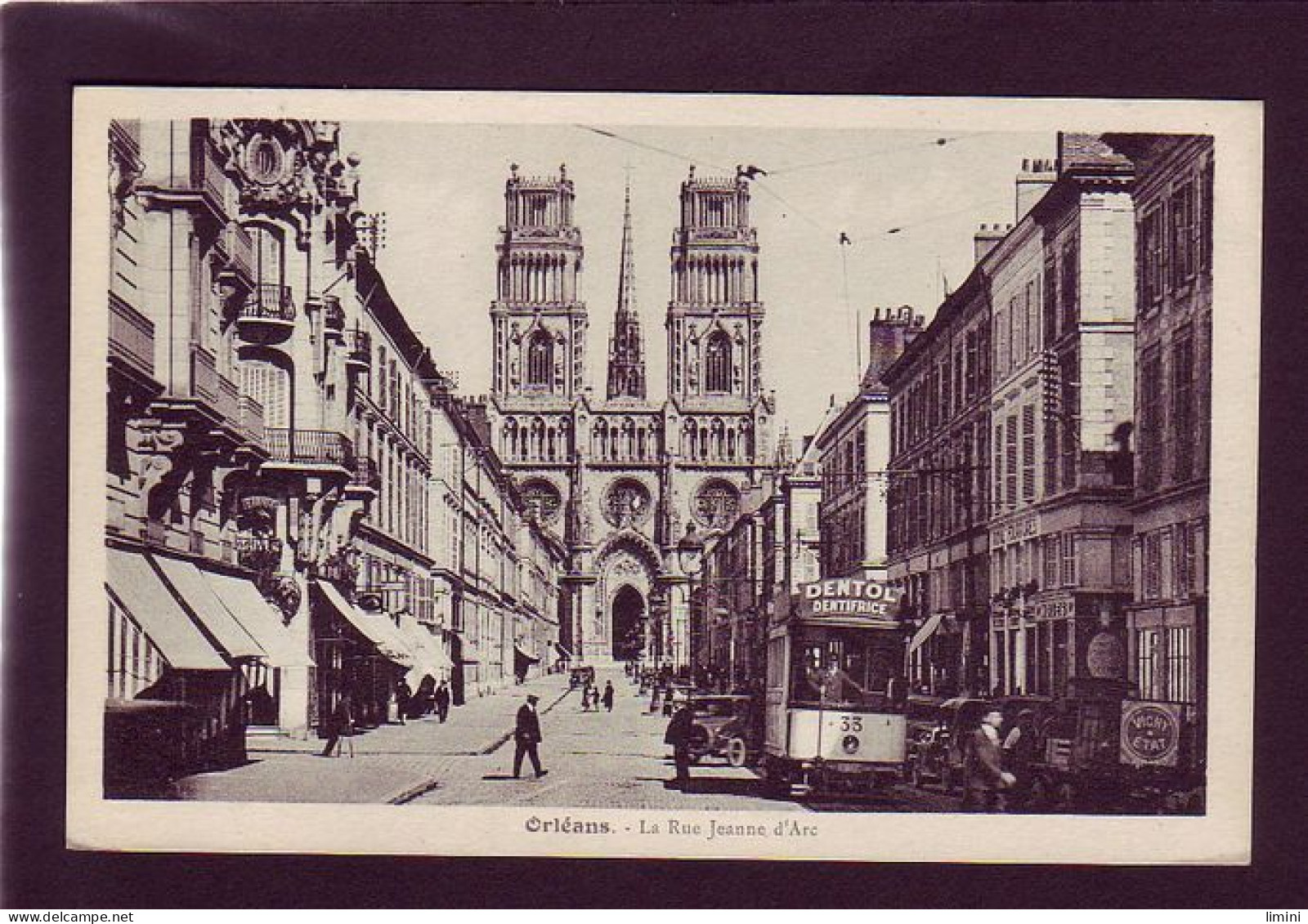 45 - TRAMWAYS - ORLEANS - LA RUE JEANNE D'ARC - ANIMÉE  - Orleans