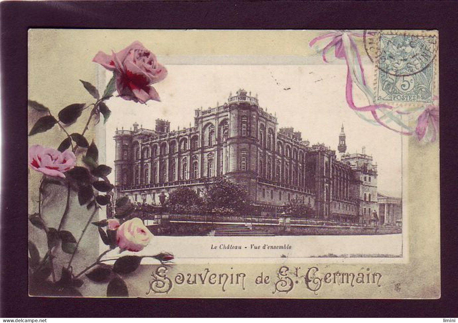 78 - SAINT-GERMAIN-en-LAYE - SOUVENIR DE SAINT-GERMAIN - FLEURS  - St. Germain En Laye (castle)