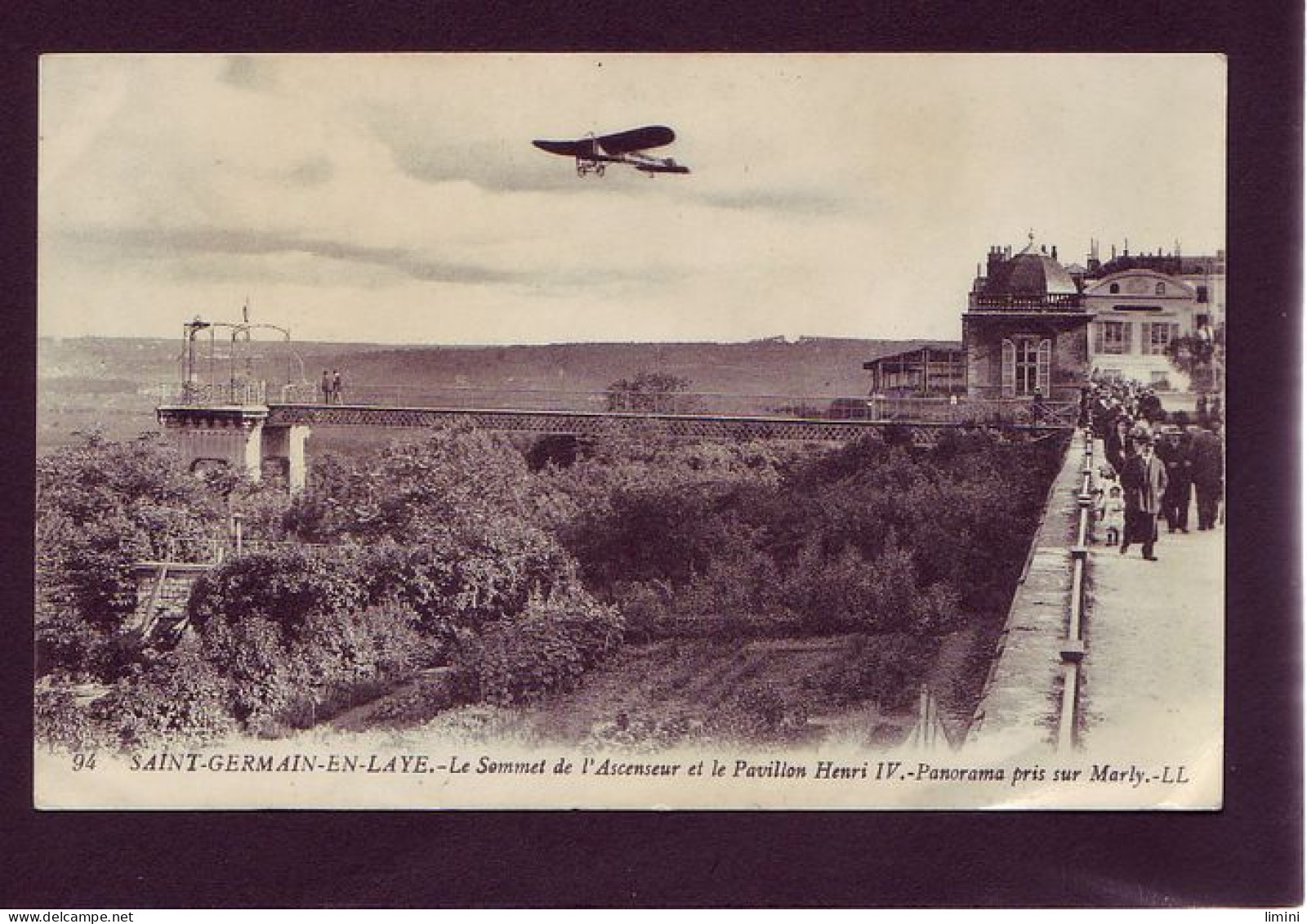 78 - SAINT-GERMAIN-en-LAYE - LE SOMMET DE L'ASCENSEUR - ANIMÉE  - St. Germain En Laye (castle)