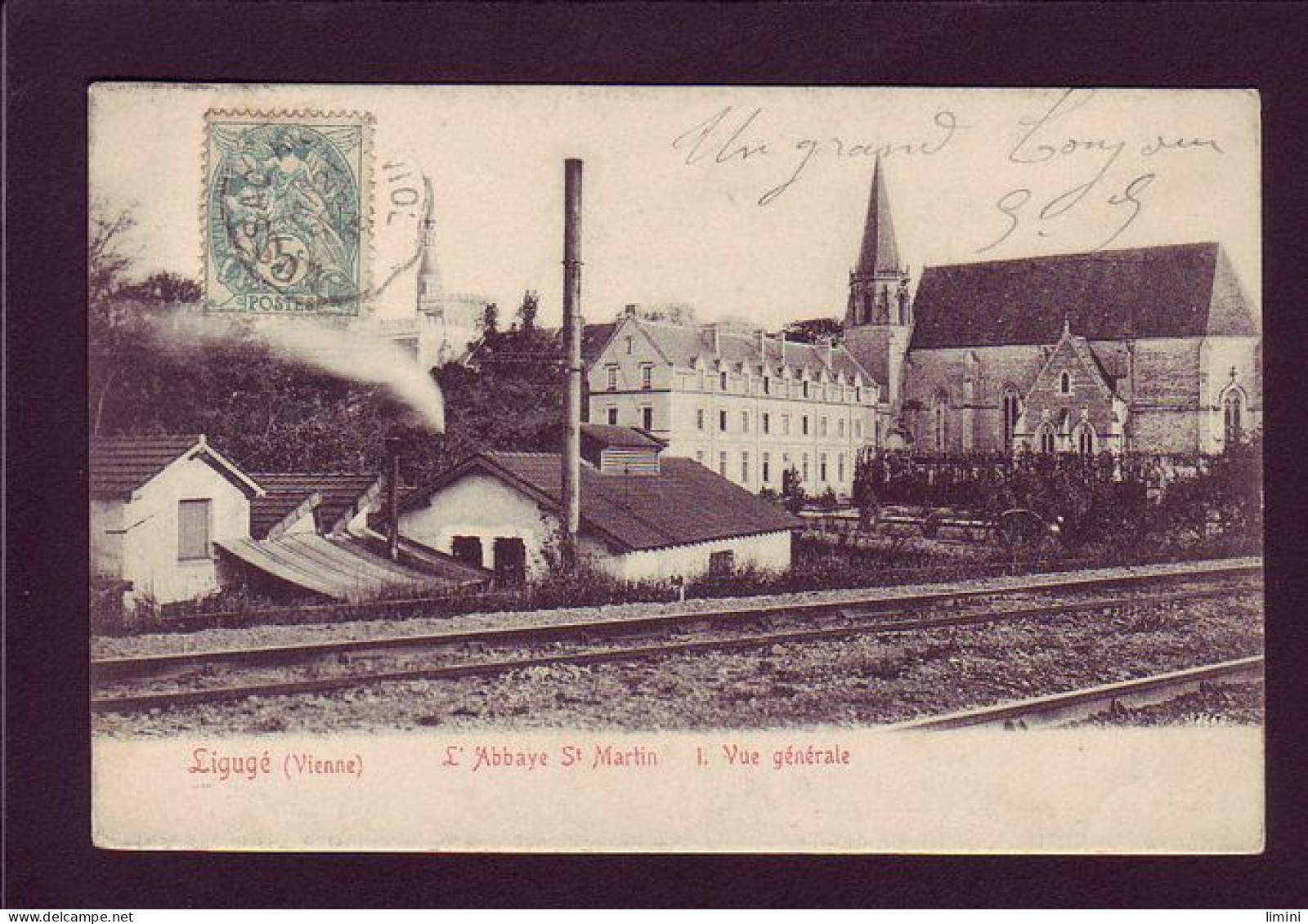 86 - LIGUGE - L'ABBAYE SAINT-MARTIN - VUE GÉNÉRALE -   - - Sonstige & Ohne Zuordnung