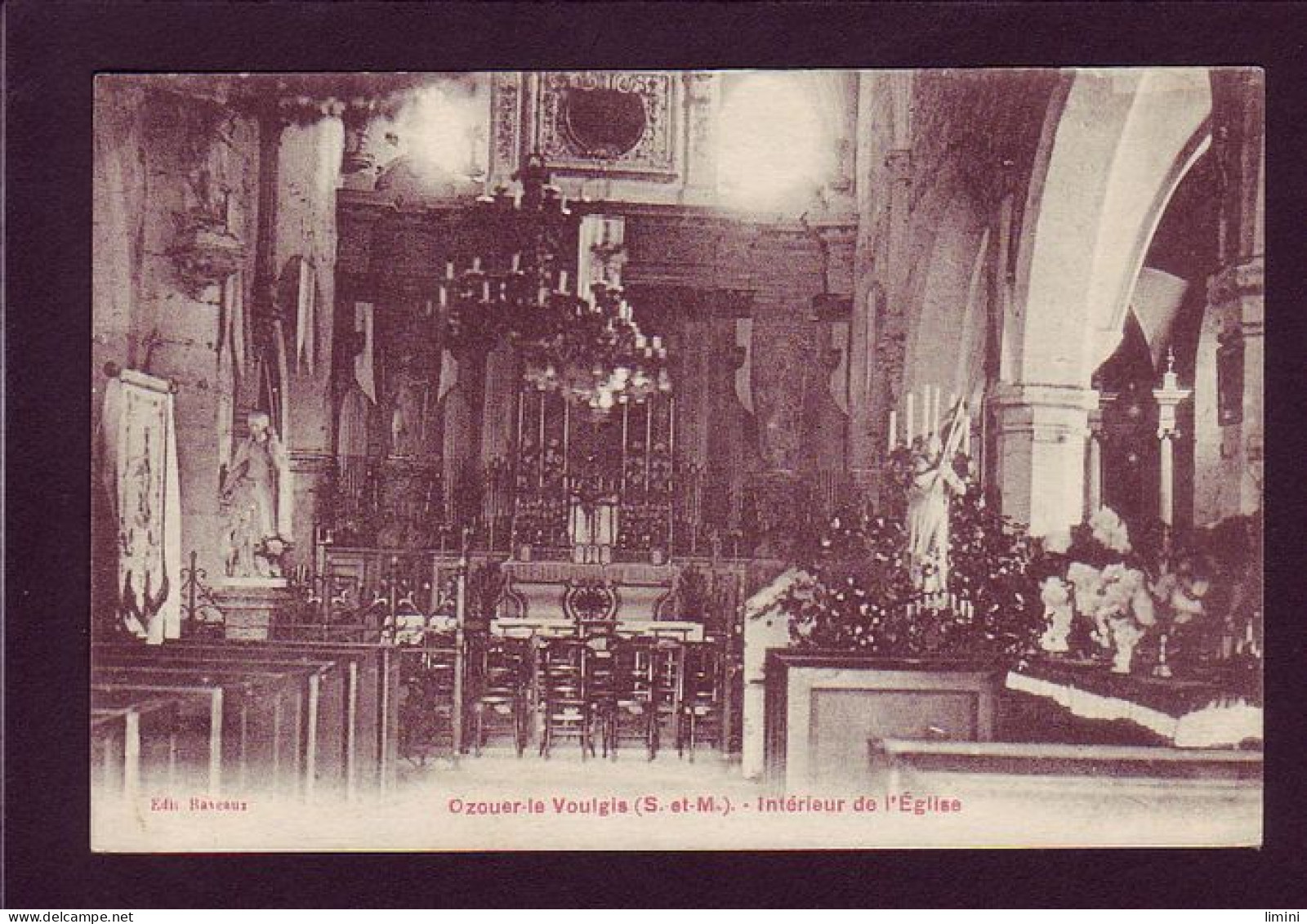 77 - OZOUER-le-VOULGIS - INTERIEUR DE L'ÉGLISE  - Autres & Non Classés