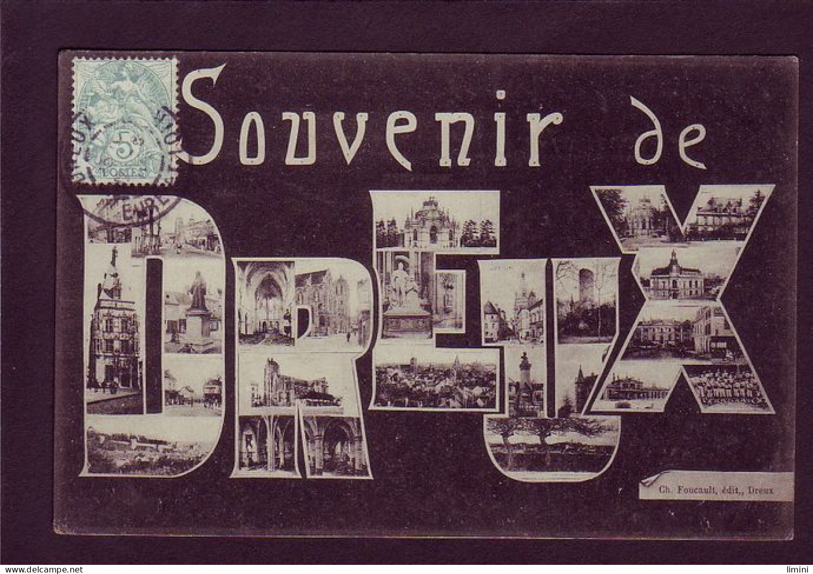 28 - DREUX - LETTRES - SOUVENIR DE DREUX - MULTIVUES  - Dreux