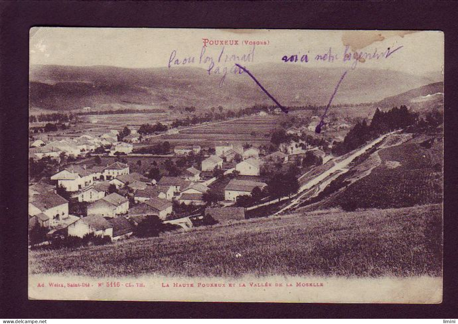 88 - POUXEUX - LA HAUTE POUXEUX ET LA VALLÉE DE LA MOSELLE  - Pouxeux Eloyes