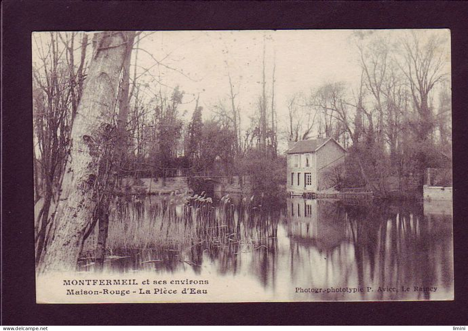 93 - MONTFERMEIL - MAISON ROUGE - LA PIECE D'EAU  - Montfermeil