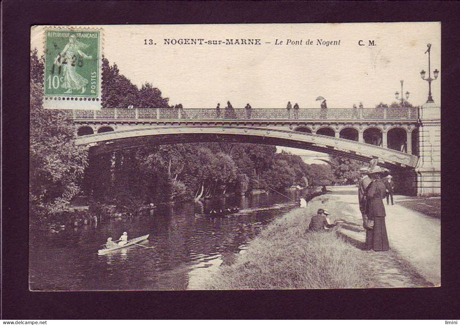 94 - NOGENT-sur-MARNE - LE PONT DE NOGENT - CANOTAGE - ANIMÉE  - Nogent Sur Marne