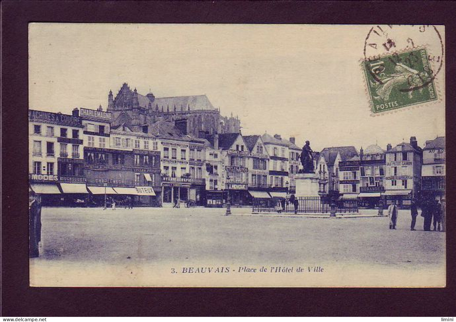 60 - BEAUVAIS - PLACE DE L'HOTEL DE VILLE - ANIMÉE  - Beauvais