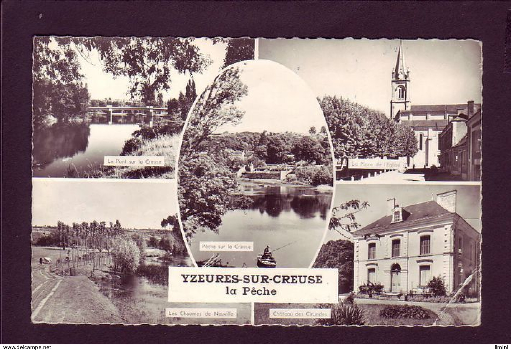 37 - YZEURES-sur-CREUSE - MULTIVUES - PÊCHE SUR LA CREUSE  - Autres & Non Classés