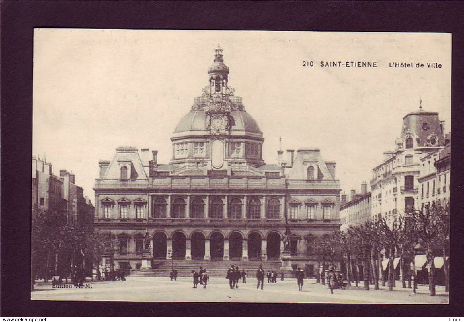 42 - SAINT-ETIENNE - L'HOTEL DE VILLE - ANIMÉE  - Saint Etienne