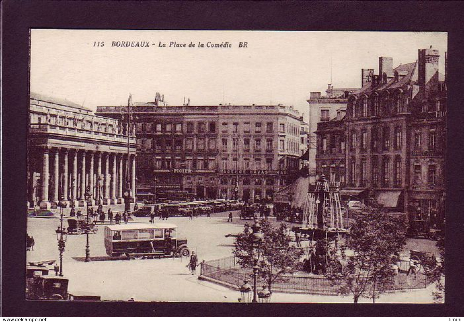 33 - AUTOBUS - BORDEAUX - PLACE DE LA COMEDIE - ANIMÉE  - Bordeaux