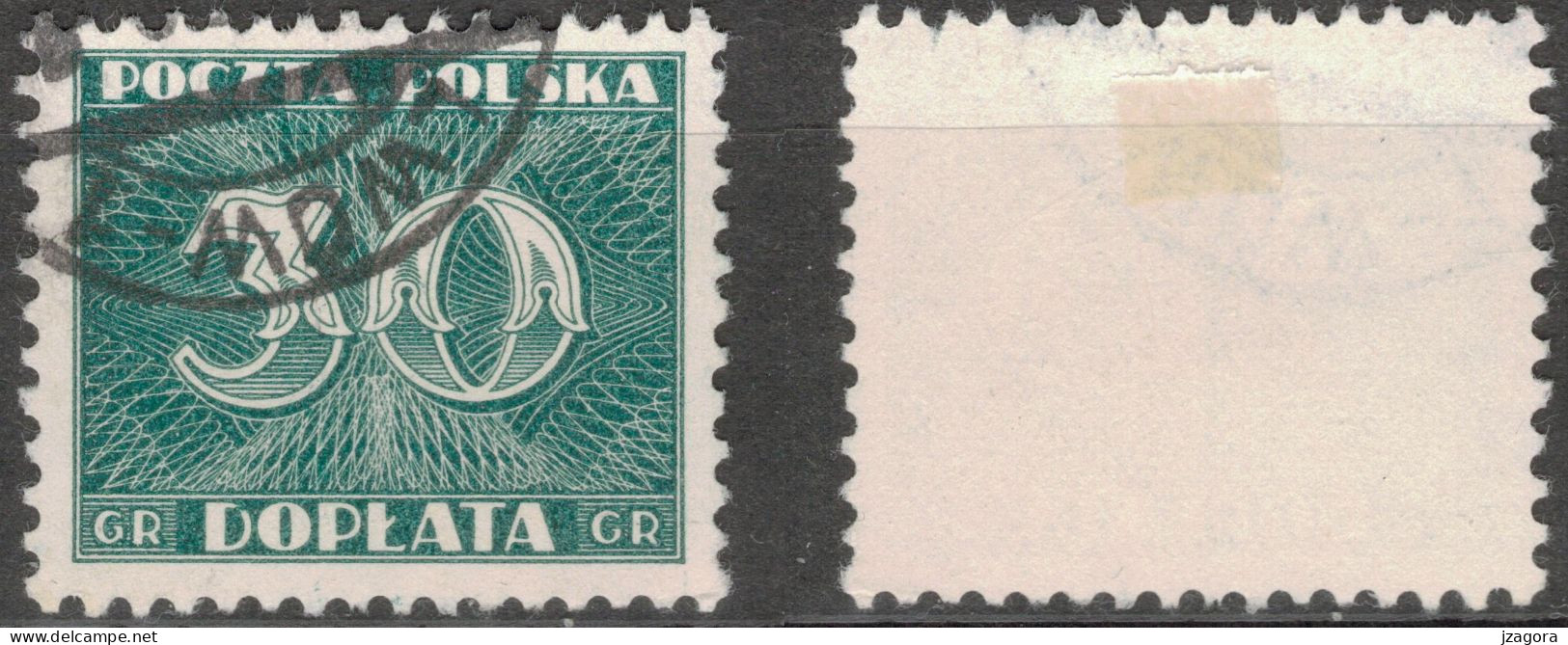 POLAND POLEN POLOGNE 1938 PORTOMARKEN TIMBRES DE SERVICES FRAIS DE PORT POSTAGE DUE REVENUE STAMPS Mi 92-95 97   USED - Postage Due