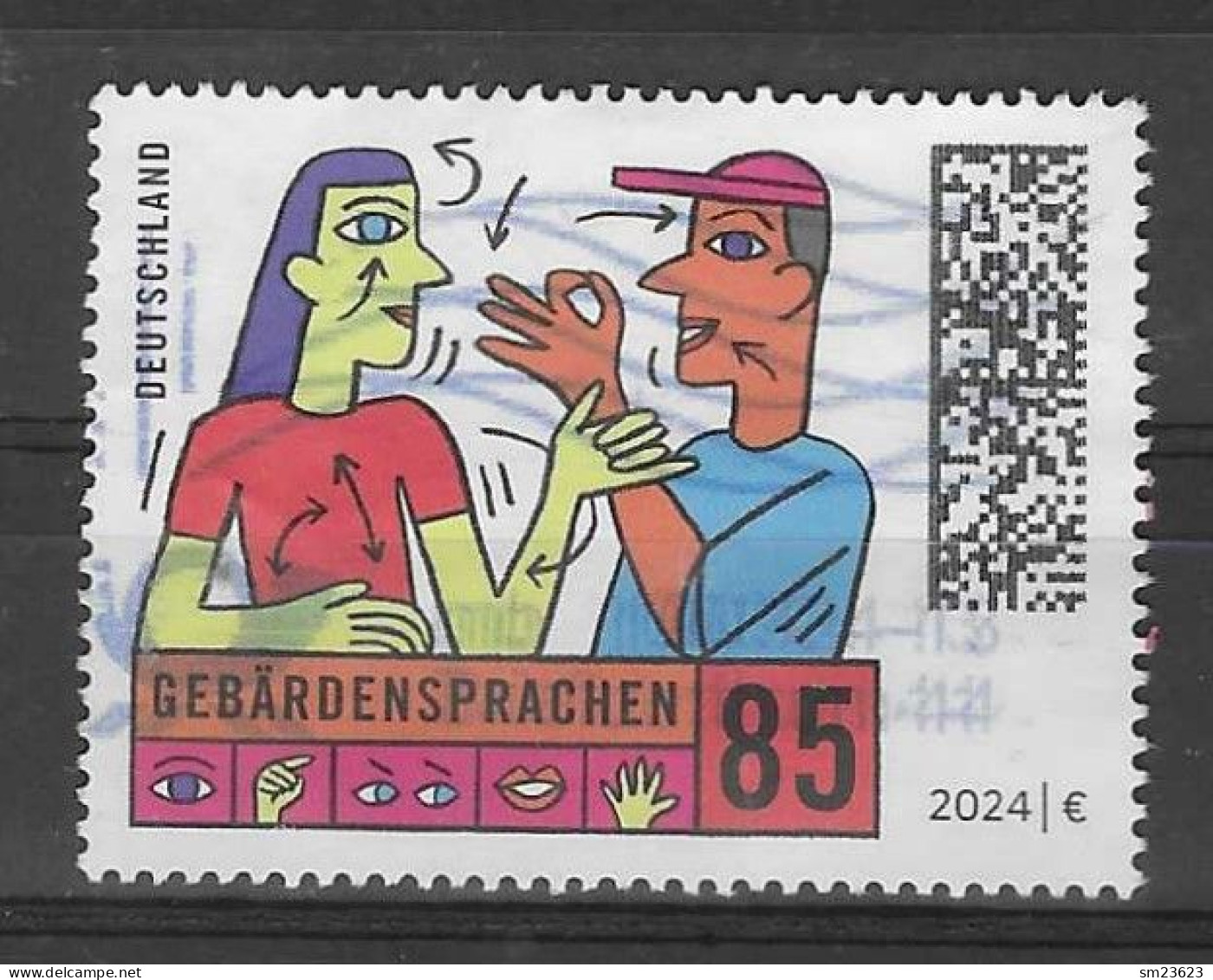 BRD 2024  Mi.Nr. 3819 , Gebärdensprachen - Nassklebend - Gestempelt / Fine Used / (o) - Gebraucht