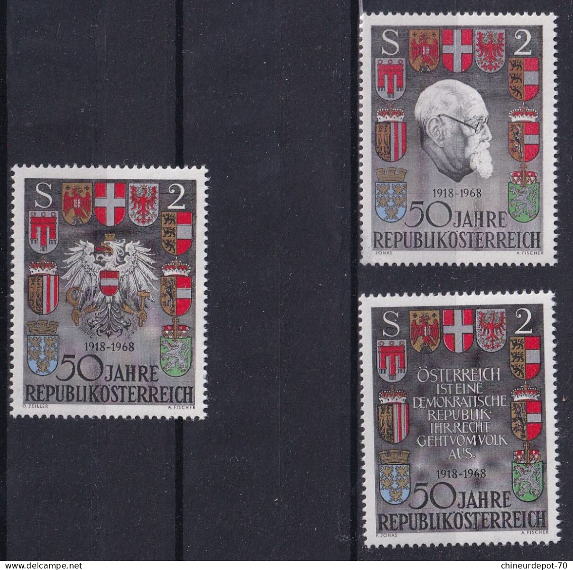 50 JAHRE REPUBLIK OSTERREICH 1968 Neufs Sans Charnières ** - Unused Stamps
