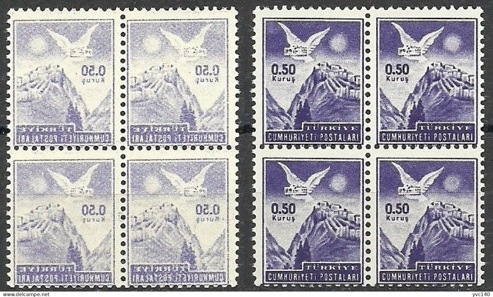 Turkey; 1952 Postage Stamp ERROR "Abklatsch" - Neufs
