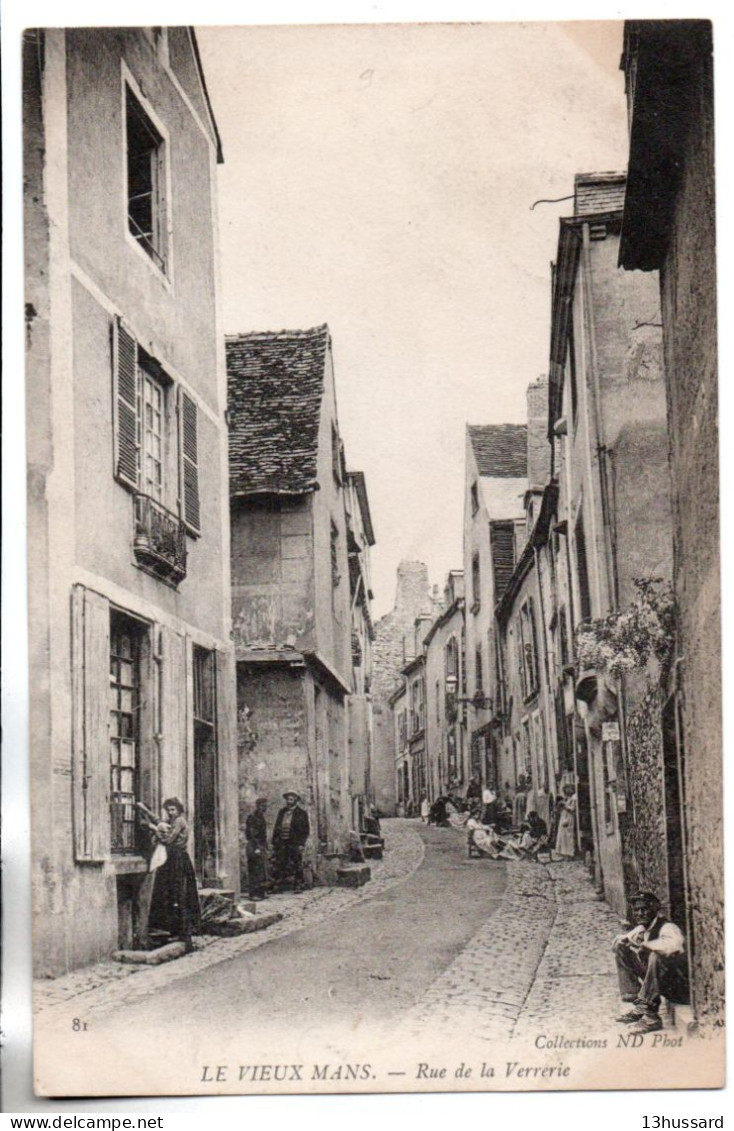 Carte Postale Ancienne Le Mans - Rue De La Verrerie - Le Mans