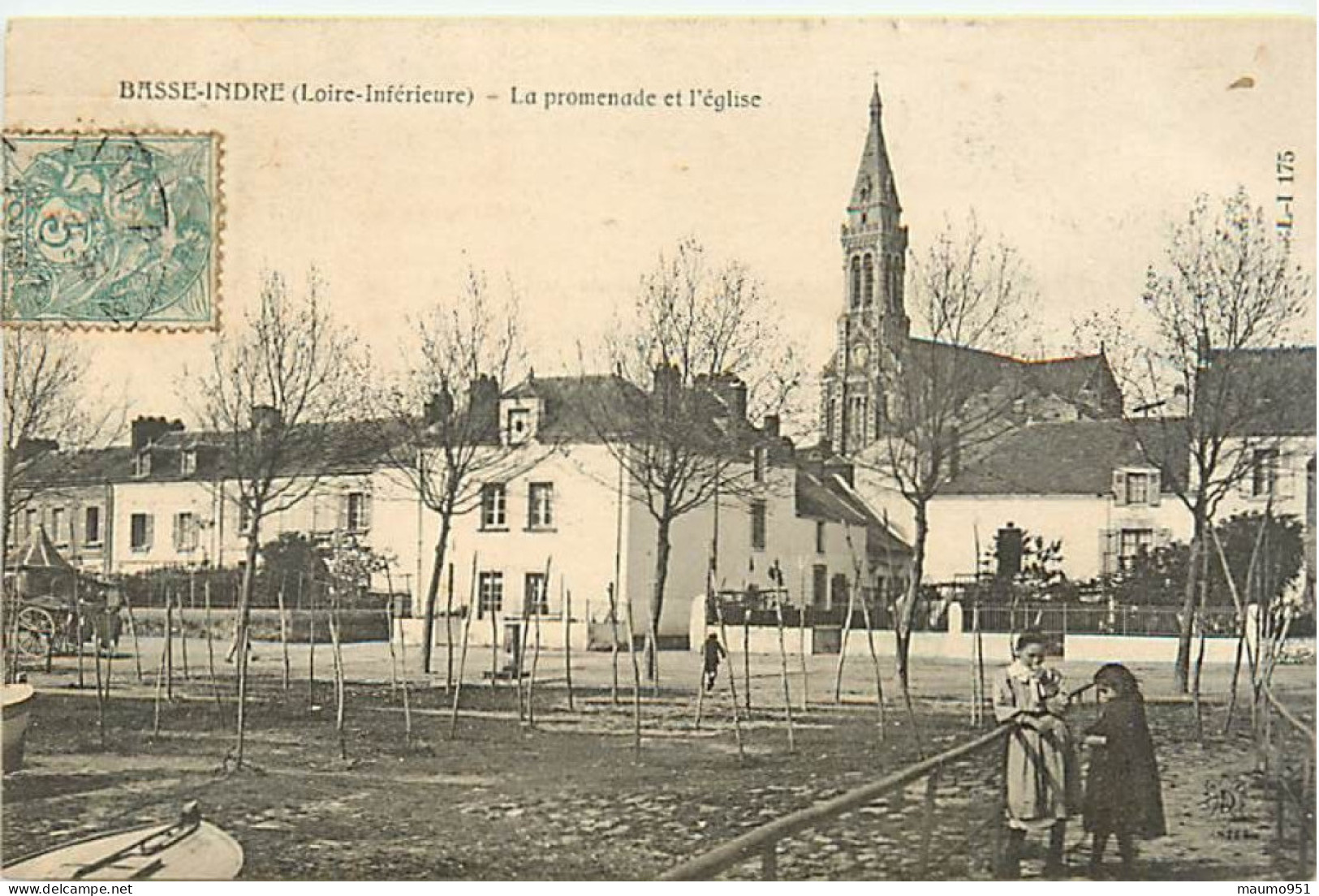 44 BASSE INDRE - Promenade Et L'Eglise - Basse-Indre