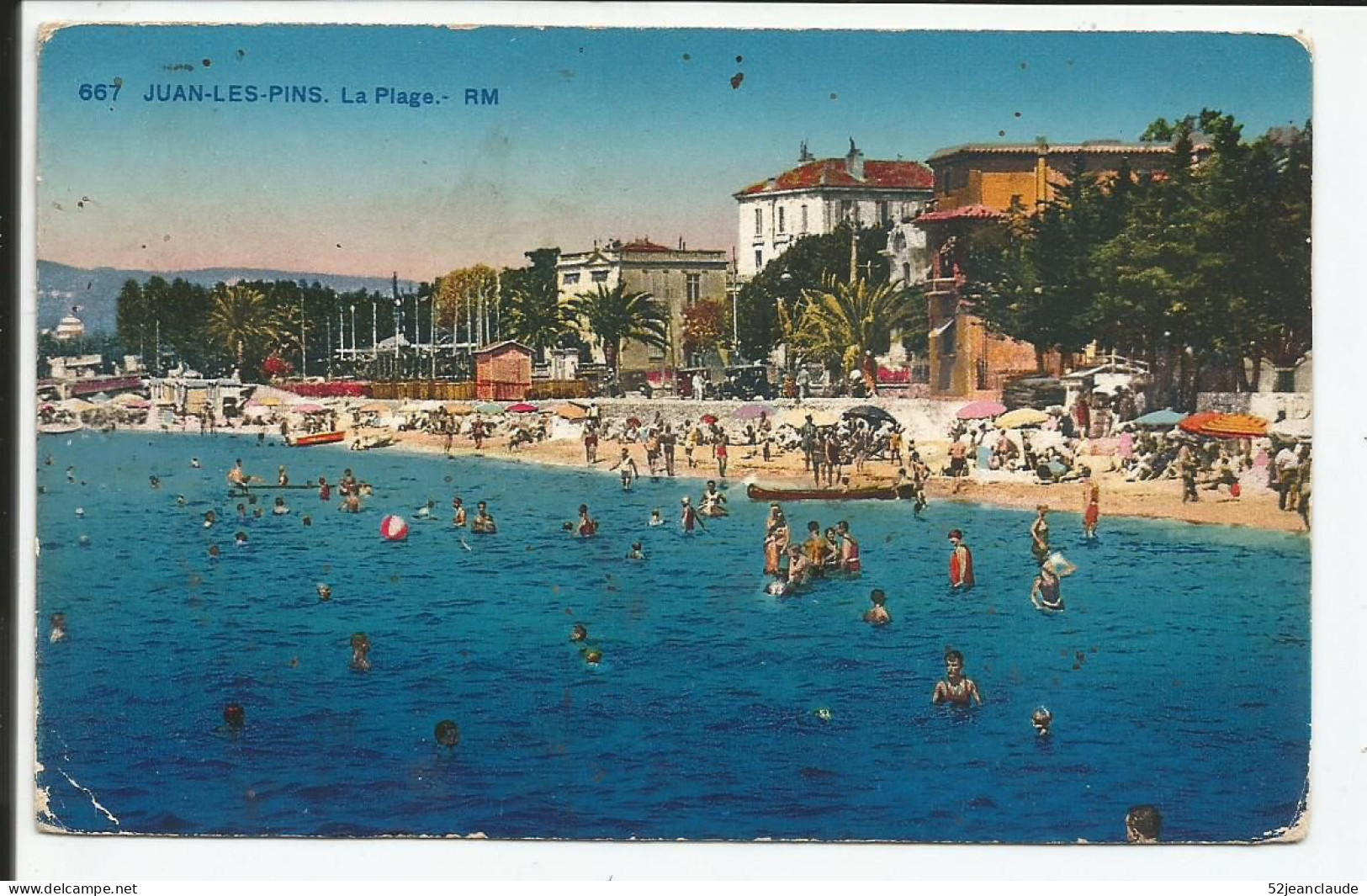 Juan Les Pins La Plage    1940    N° 667 - Altri & Non Classificati