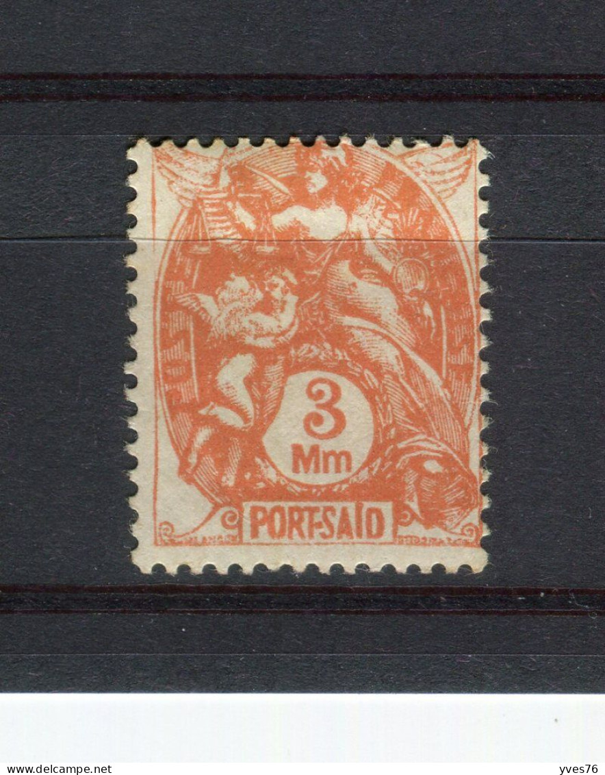 PORT-SAID - Y&T N° 80* - MH - Type Blanc - Unused Stamps
